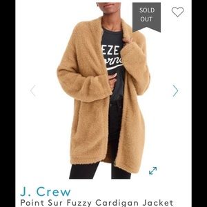 J. Crew Point Sur Fuzzy cardigan jacket XS